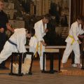 Соревнования по каратэ киокусинкай в дисциплине тамэсивари 74