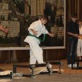 Соревнования по каратэ киокусинкай в дисциплине тамэсивари 72